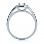  14K Gold Custom Diamond Halo Engagement Ring - Front View -  1126 - Thumbnail