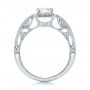  Platinum Platinum Custom Diamond Halo Engagement Ring - Front View -  102098 - Thumbnail