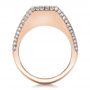 18k Rose Gold 18k Rose Gold Custom Diamond Pave Engagement Ring - Front View -  100837 - Thumbnail
