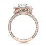 18k Rose Gold 18k Rose Gold Custom Diamond Pave Engagement Ring - Front View -  102179 - Thumbnail
