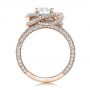 14k Rose Gold 14k Rose Gold Custom Diamond Pave Engagement Ring - Front View -  102179 - Thumbnail