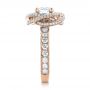 14k Rose Gold 14k Rose Gold Custom Diamond Pave Engagement Ring - Side View -  102179 - Thumbnail