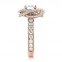 14k Rose Gold 14k Rose Gold Custom Diamond Pave Engagement Ring - Side View -  102179 - Thumbnail