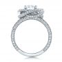 18k White Gold 18k White Gold Custom Diamond Pave Engagement Ring - Front View -  102179 - Thumbnail