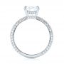  Platinum Platinum Custom Diamond Pave Engagement Ring - Front View -  103414 - Thumbnail