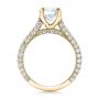 14k Yellow Gold 14k Yellow Gold Custom Diamond Pave Engagement Ring - Front View -  100853 - Thumbnail