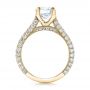 14k Yellow Gold 14k Yellow Gold Custom Diamond Pave Engagement Ring - Front View -  100853 - Thumbnail