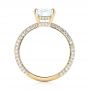 14k Yellow Gold 14k Yellow Gold Custom Diamond Pave Engagement Ring - Front View -  103414 - Thumbnail