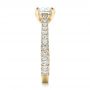 18k Yellow Gold 18k Yellow Gold Custom Diamond Pave Engagement Ring - Side View -  100853 - Thumbnail