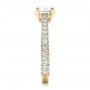 14k Yellow Gold 14k Yellow Gold Custom Diamond Pave Engagement Ring - Side View -  100853 - Thumbnail