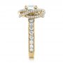 18k Yellow Gold 18k Yellow Gold Custom Diamond Pave Engagement Ring - Side View -  102179 - Thumbnail