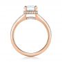 14k Rose Gold 14k Rose Gold Custom Diamond Split Shank Engagement Ring - Front View -  102226 - Thumbnail