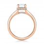14k Rose Gold 14k Rose Gold Custom Diamond Split Shank Engagement Ring - Front View -  102226 - Thumbnail