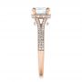 14k Rose Gold 14k Rose Gold Custom Diamond Split Shank Engagement Ring - Side View -  102226 - Thumbnail