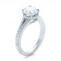  Platinum Platinum Custom Diamond Split Shank Engagement Ring - Three-Quarter View -  102226 - Thumbnail