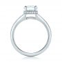  Platinum Platinum Custom Diamond Split Shank Engagement Ring - Front View -  102226 - Thumbnail