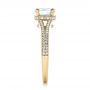 14k Yellow Gold 14k Yellow Gold Custom Diamond Split Shank Engagement Ring - Side View -  102226 - Thumbnail