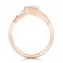18k Rose Gold 18k Rose Gold Custom Diamond Wrap Engagement Ring - Front View -  101472 - Thumbnail