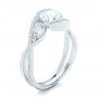  Platinum Platinum Custom Diamond Wrap Engagement Ring - Three-Quarter View -  101472 - Thumbnail