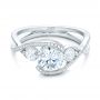  Platinum Platinum Custom Diamond Wrap Engagement Ring - Flat View -  101472 - Thumbnail