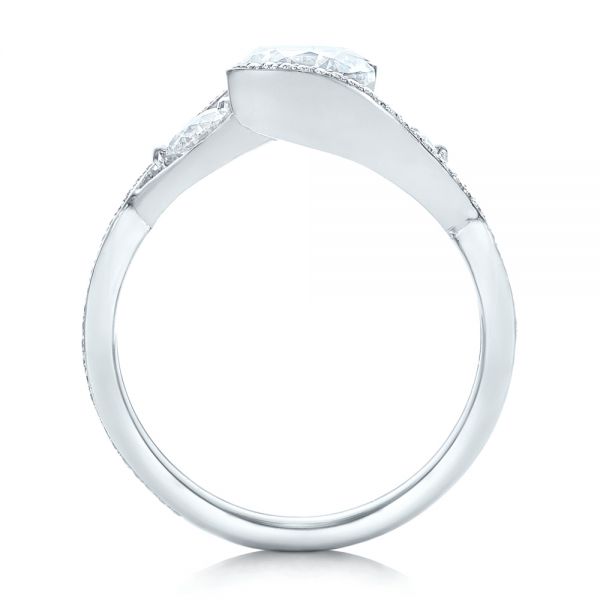  Platinum Platinum Custom Diamond Wrap Engagement Ring - Front View -  101472