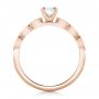 18k Rose Gold 18k Rose Gold Custom Diamond And Amethyst Engagement Ring - Front View -  102319 - Thumbnail