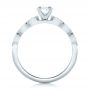 18k White Gold 18k White Gold Custom Diamond And Amethyst Engagement Ring - Front View -  102319 - Thumbnail