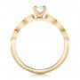 14k Yellow Gold 14k Yellow Gold Custom Diamond And Amethyst Engagement Ring - Front View -  102319 - Thumbnail