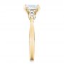 14k Yellow Gold 14k Yellow Gold Custom Diamond And Emerald Engagement Ring - Side View -  101438 - Thumbnail