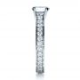 18k White Gold Custom Diamond And Filigree Engagement Ring - Side View -  1290 - Thumbnail