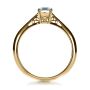 14k Yellow Gold 14k Yellow Gold Custom Diamond And Filigree Engagement Ring - Front View -  1222 - Thumbnail