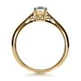 18k Yellow Gold 18k Yellow Gold Custom Diamond And Filigree Engagement Ring - Front View -  1222 - Thumbnail