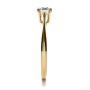 18k Yellow Gold 18k Yellow Gold Custom Diamond And Filigree Engagement Ring - Side View -  1222 - Thumbnail