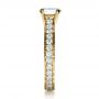 14k Yellow Gold 14k Yellow Gold Custom Diamond And Filigree Engagement Ring - Side View -  1290 - Thumbnail