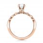 14k Rose Gold 14k Rose Gold Custom Diamond And Peridot Engagement Ring - Front View -  101237 - Thumbnail