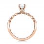 18k Rose Gold 18k Rose Gold Custom Diamond And Peridot Engagement Ring - Front View -  101237 - Thumbnail