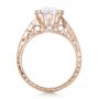 14k Rose Gold 14k Rose Gold Custom Diamond And Peridot Engagement Ring - Front View -  102137 - Thumbnail