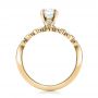 18k Yellow Gold 18k Yellow Gold Custom Diamond And Peridot Engagement Ring - Front View -  101237 - Thumbnail