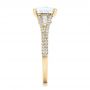 14k Yellow Gold 14k Yellow Gold Custom Diamond And Pink Tourmaline Engagement Ring - Side View -  102324 - Thumbnail