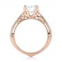 18k Rose Gold 18k Rose Gold Custom Diamond Engagement Ring - Front View -  102777 - Thumbnail