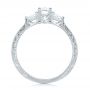 14k White Gold 14k White Gold Custom Diamond Engagement Ring - Front View -  102352 - Thumbnail