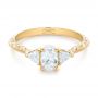 14k Yellow Gold 14k Yellow Gold Custom Diamond Engagement Ring - Flat View -  102352 - Thumbnail