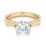 14k Yellow Gold 14k Yellow Gold Custom Diamond Engagement Ring - Flat View -  102777 - Thumbnail