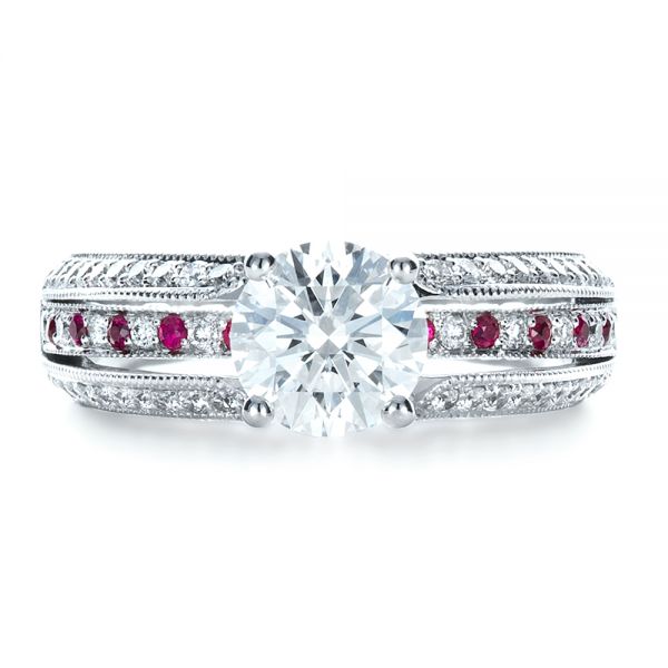 Custom ruby hotsell engagement rings