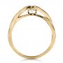 18k Yellow Gold 18k Yellow Gold Custom Diamond And Sapphire Engagement Ring - Front View -  1475 - Thumbnail
