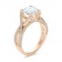 14k Rose Gold 14k Rose Gold Custom Diamond Engagement Ring - Three-Quarter View -  100565 - Thumbnail