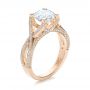 18k Rose Gold Custom Diamond Engagement Ring