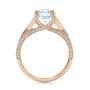 18k Rose Gold 18k Rose Gold Custom Diamond Engagement Ring - Front View -  100565 - Thumbnail