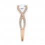 14k Rose Gold 14k Rose Gold Custom Diamond Engagement Ring - Side View -  100565 - Thumbnail