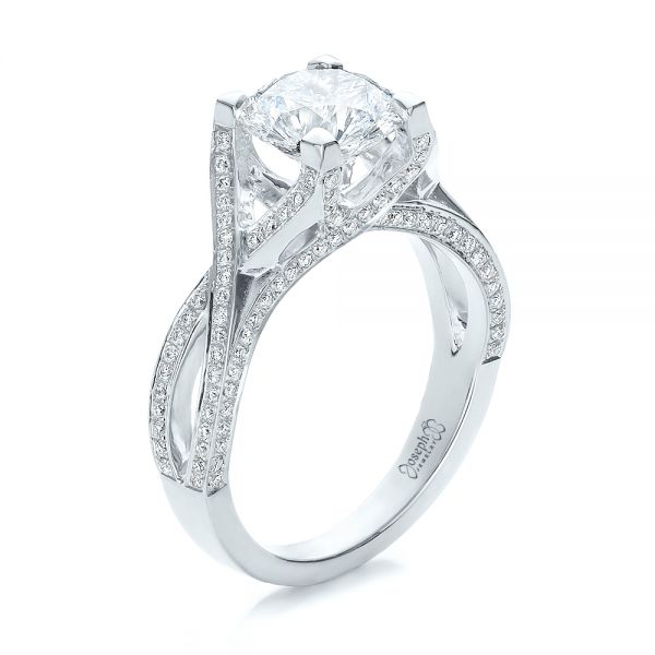 White Gold and Diamond Blason Ring